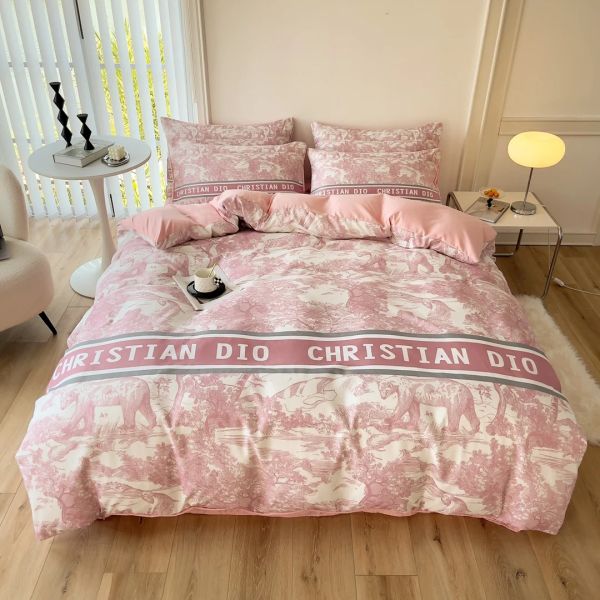 Популярность Пахта 4-в-1 постельное белье набор коричневый белый королевский размер Покрытие одеяла постельное белье