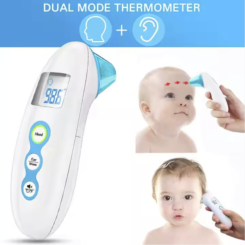 LCD Screen Infrared Medical Thermometer 1 - 3cm FDA Approved Touchless Thermometer