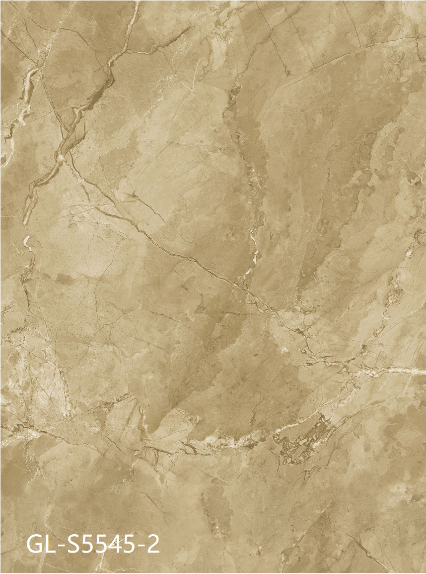 формальдегид свободное огнеупорное истирательное GKBM Greenpy GL-S5545-2 настила винила листа взгляда 4mm желтый мраморный