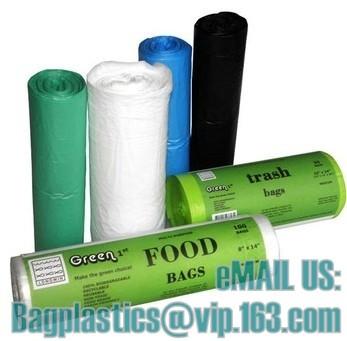 Compostable Biodegradable Household Garbage, Kitchen Rotting, Diaper Disposal, Cat Litter, Dog Waste BAGS, SACKS, BAGEAS