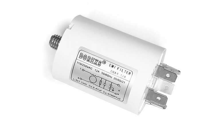 Пластиковый корпус фильтр питания DBA4 круглый 250V однофазный для бытовой техники