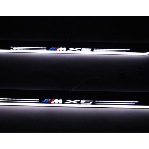 BMW X5 E70 Car accessory stainless steel scuff plate door sill LED light