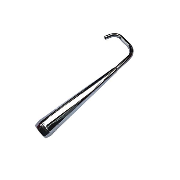 CG125 Motorcycle Exhaust Pipe Polished Chrome Silencer Logo Printing Available