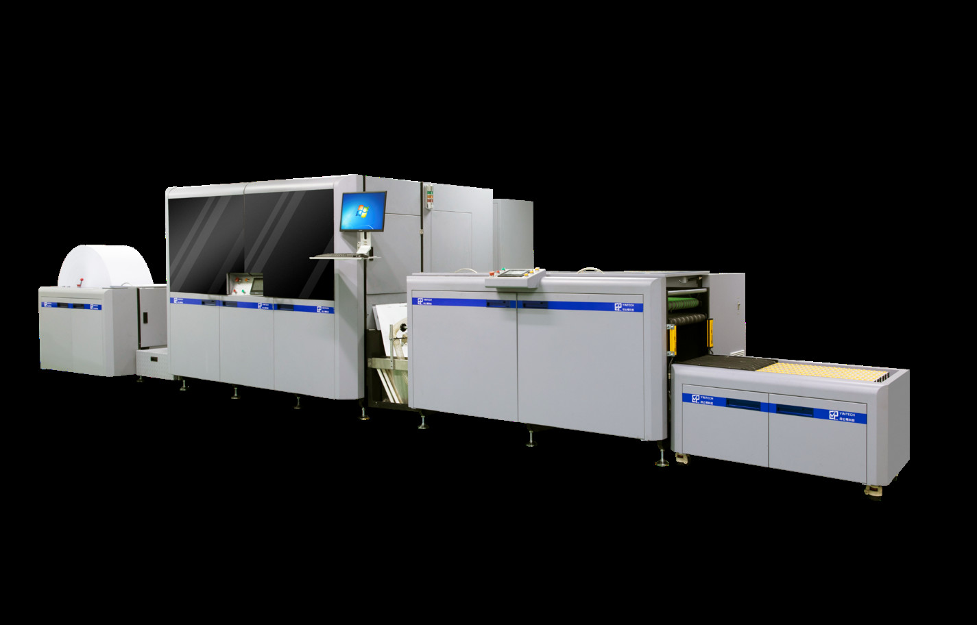 Монохромный цветной цифровой струйный принтер CMYK Web Printing Machine