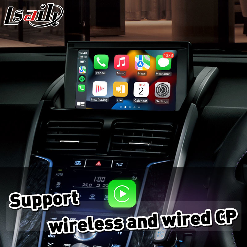 Беспроводный CP AA Android Авто Carplay интерфейс для Toyata SAI G S AZK10 2013-2017