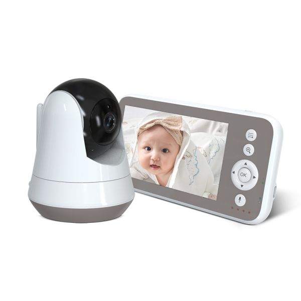 5.5 Inch HD Video Baby Monitor with Night Vision and 5000mAh Battery