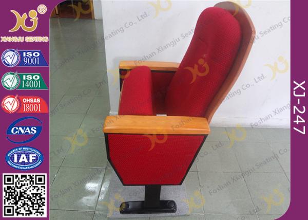 Sound Absorption Conference Hall Seating Chair With Soft Closing Seat Pad Noise Free