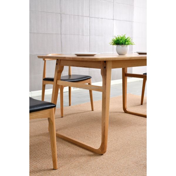 Home Furniture Guaranteed Rectangular Wood Dining Table for Dining Room Decoration