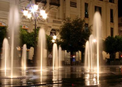 Large Outdoor Dry Ground Floor Water Fountains With Customized Music Dancing