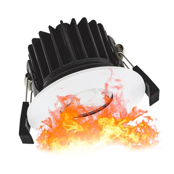  IP65 led fire rated bathroom downlights down lamps indoor lighting round recessed cob led downlight