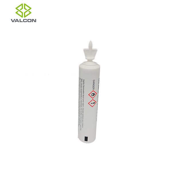 White Twist Off Empty Lotion Squeeze Tubes Customized For Glass Treatment