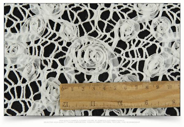 2018 Summer Newest Style Rope  Embroidery Fabric 140cm wide for wedding dress