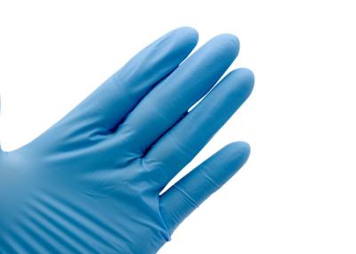 230MM Length Disposable Nitrile Gloves Powder Free Blue Color For Safety Protective