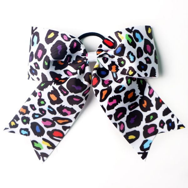 Sublimated Girl Cheerleading Bows with Hair Ring Delivery in 3-7 Working Days 16*20cm