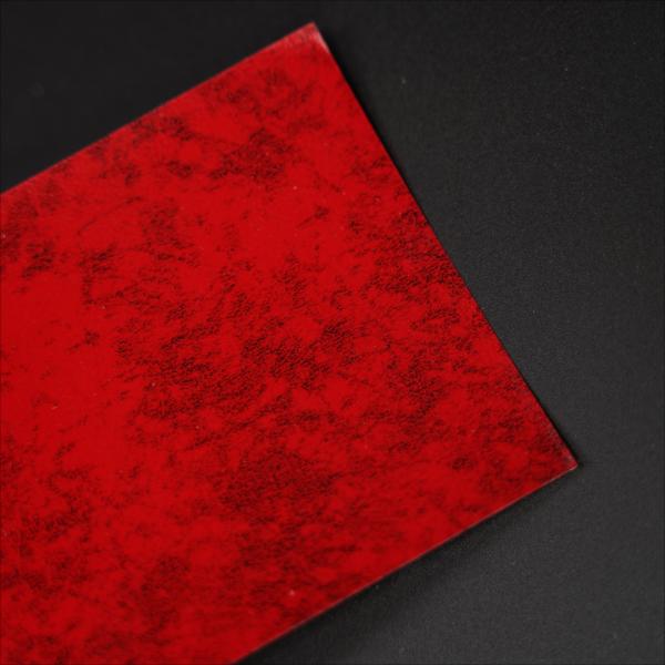 Papel para caja de regalo recubierto de PVC rojo-negro para encuadernación