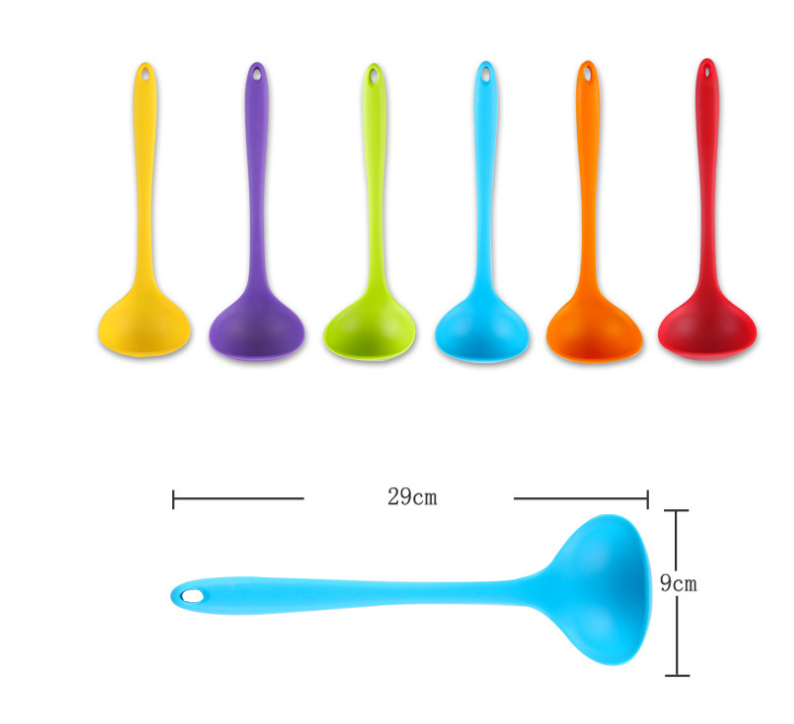 Family Silicone Rice Spoon With Non Stick Rice Shovel Spoon Two Piece Set