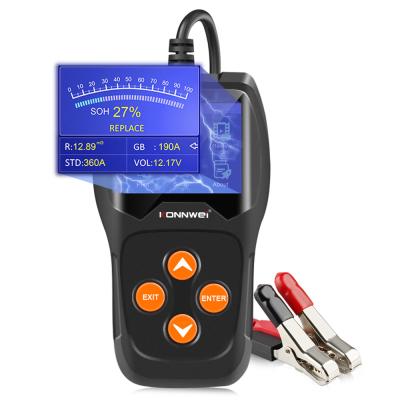 Carregador de bateria de KONNWEI KW600 com línguas do verificador 11 da carga para todos os carros 12V