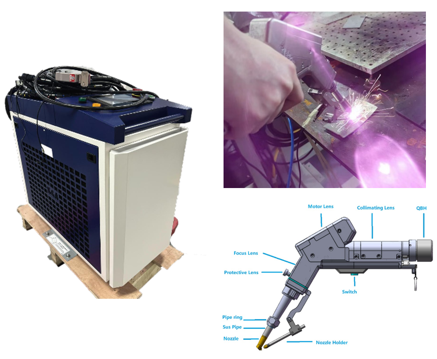 Handheld Single Motor Laser Welding Machine with Four Laser Welding Modes