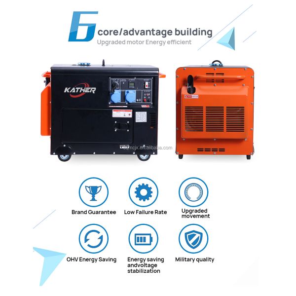 3kW 5kw 8kW 15kw Air Cooler 220V/380V Diesel Alternator 10kva 20kva Super Silent Portable Generator for Mine Outdoor