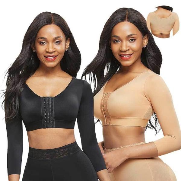 Hexin estágio 2 Faja Colombiana Shapewear conjunto de tricoteado de mulheres Body Shaper Tops sutiã