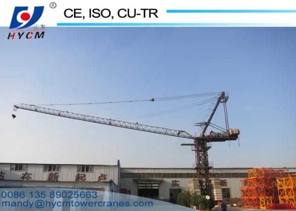 6ton Max. Load 25m Jib QTD Tower Crane Manufacturer Luffing crane supplier