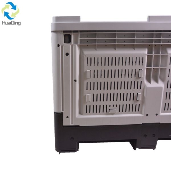 Logistics Storage Box Euro Size Box Foldable Collapsible Stackable Heavy Duty Plastic