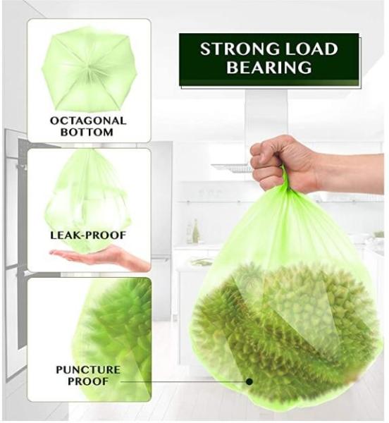 Bio degradable compostable food grade cornstarch carton liners, cornstarch biodegradable Wastebasket Bags