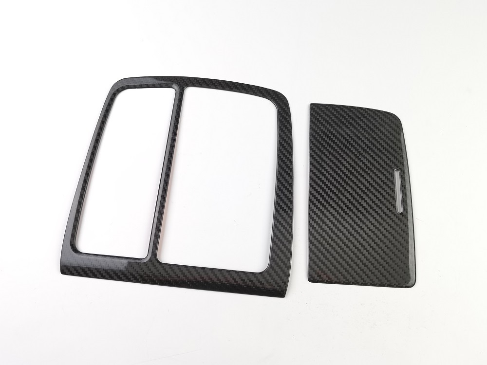 Carbon Fiber Dashboard Panel Gear Shift Frame Cup Storage Board for Toyota Alphard Crown Vellfire 30 MPV Interior Accessories