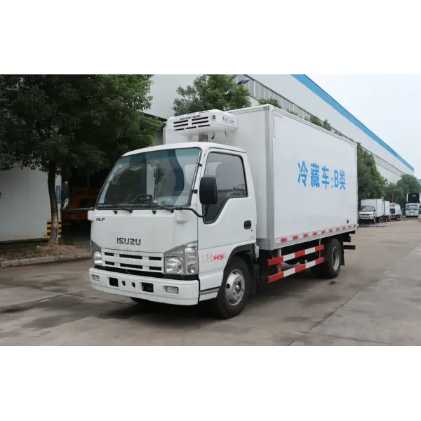 5 Tons Refrigerated Box Truck 120HP For Fish Meat Transport Freezer Truck