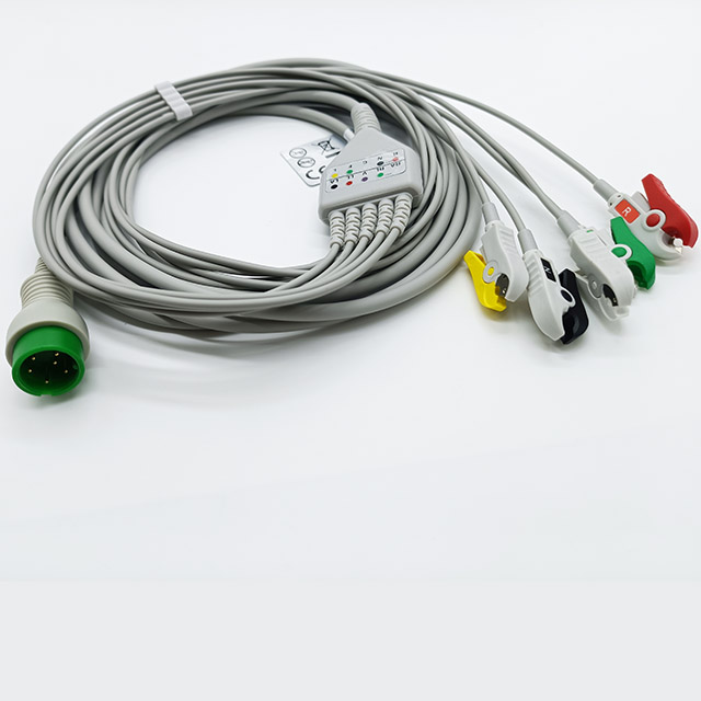 Монитор ECG Pin 98ME01AA054 круга 6 привязывает 5 концов хватальщика руководств
