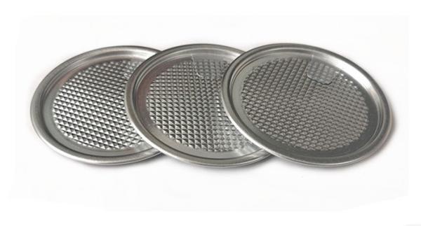 73mm Aluminum Can Lids Tight Sealing Film Easy Peel Off End For Milk Powder Can
