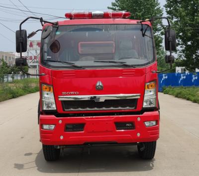 Sinotruk 160HP caminhão de bombeiros tanque de água 6 rodas 8T para corpo de bombeiros