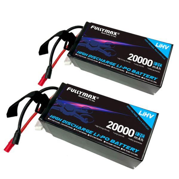 6 Cell Lipo Battery On Airplane 20000mAh 23.52V 12C 4.45V Commercial Drone Battery