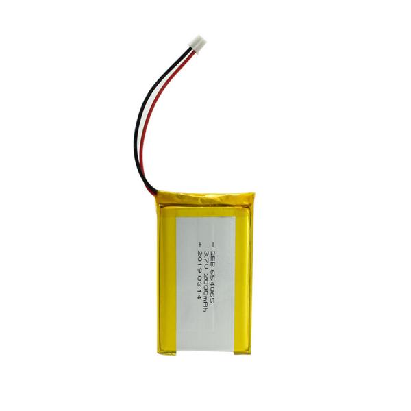 Bloco 654065 da bateria de Toy Cars Lithium Ion Polymer com conector