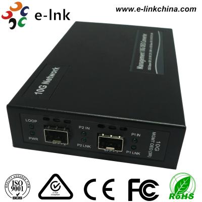 conversor SFP autônomo dos meios dos ethernet da fibra da transmissão 10G + a SFP + à relação