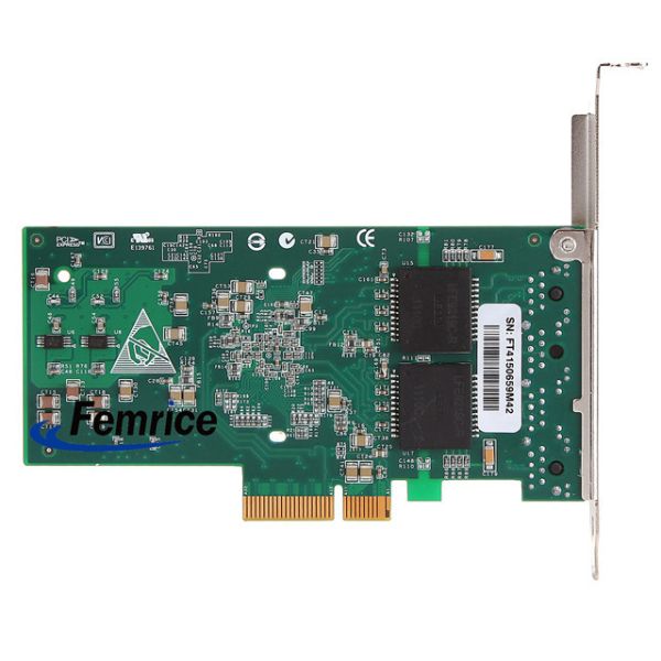 Femrice 1G Quad Port RJ45 Ethernet Server Adapter Intel I350 Chip Server Network Interface Cards