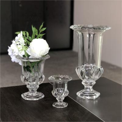 20 polegadas 24 polegadas de altura Vaso de vidro transparente Decoração Casamento Casa para mesa de jantar