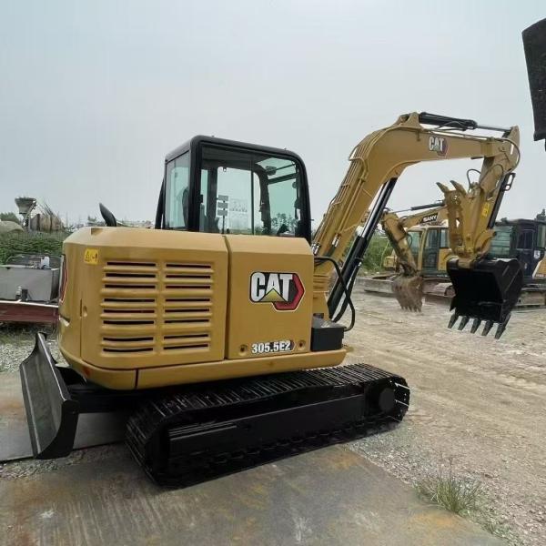 Usado CAT 305.5E2 Compacto Excavadora Hidráulica de Rastreador 5,5 toneladas hecha en Japón 1 año de garantía