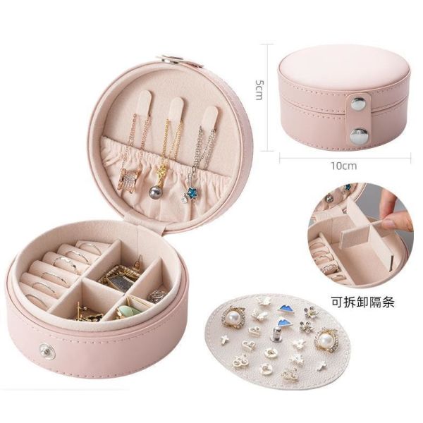 Jewellery Case Velvet Travel Jewelry Box Organizer With Customized Color For Benefit