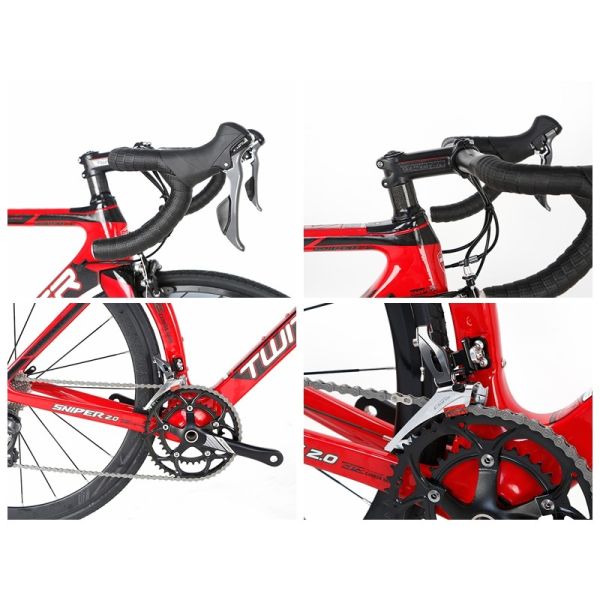 Carbon Fiber Road Bike 700C SNIPER2.0 SHIMANO Claris groupset for racing