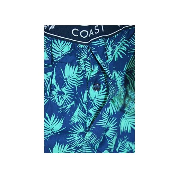 Cotton Jersey Men's Round Neck Pajamas / Mens T Shirt And Woven Shorts Pyjamas With Side Pockets