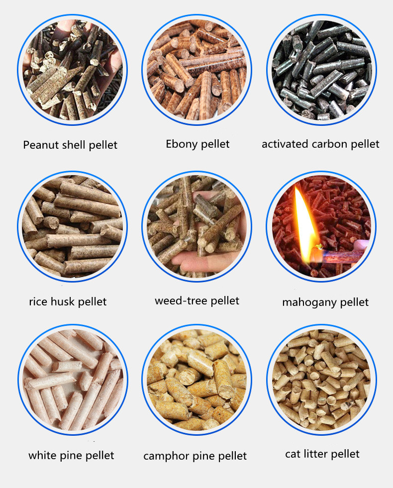 Energy Saving Wood Pellet Production Line 6-12mm Wood Pellet Extruder Machine