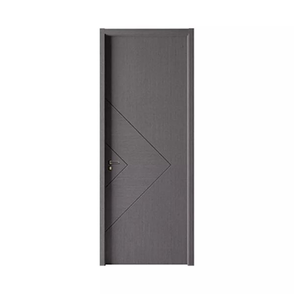 Flush Wooden Panel Design Modern Bedroom Hard Wood Door Waterproof Soundproof