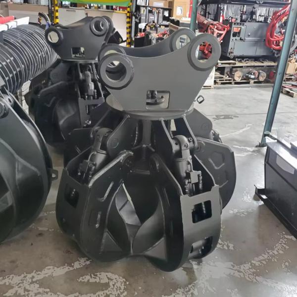 Excavadora rotativa o fija de 5 a 20 toneladas con agarre de loto para carga de materiales a granel