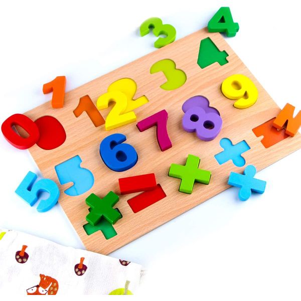 Sample Charge Free Wooden Alphabet and Number Puzzles for Educational Development