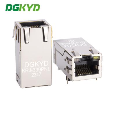 Gigabit POE Power Supply RJ45 Connector Integrated Filter Socket Industrial Ethernet Communication Interface KRJ-339PNL