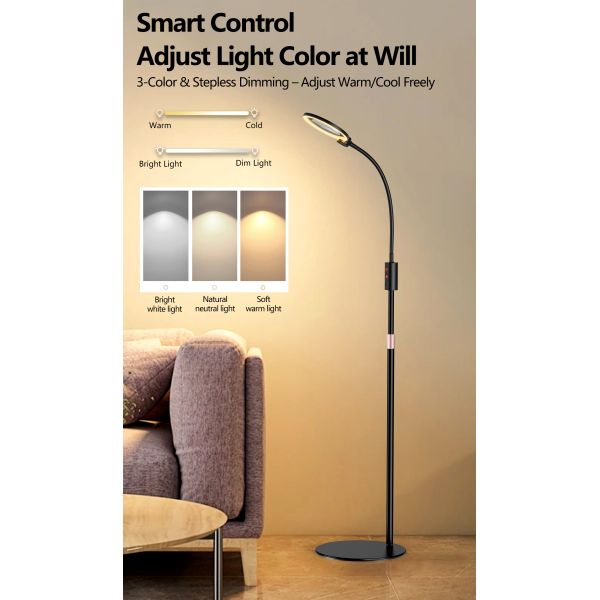 360 Degree Rotation Screen Magnifier LED Light 3x+6x Large Capacity Battery Magnifying Reading Craft