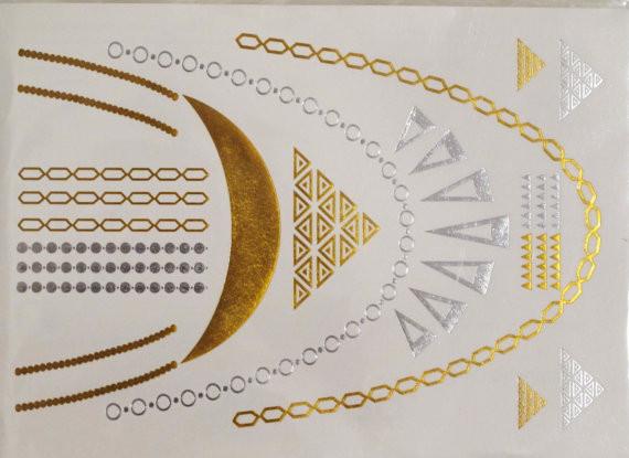 Metallic Jewelry tattoo