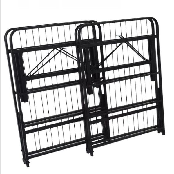 Bedroom Metal Bed Frame Split Queen Split King Folding Beds with Modern Design Style