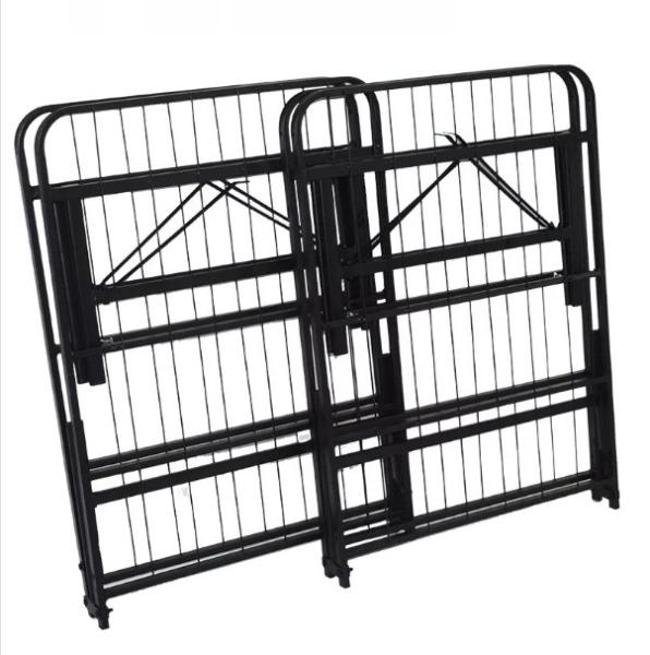 Customized Logo Heavy Duty Full Size Metal Mesh Frame Bed for School or Hotel Needs